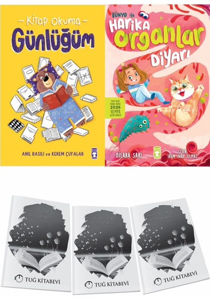 Kitap Okuma Günlüğüm ve Bünyo ile Harika Organlar Diyarı + Hediyeli