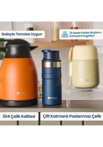Kitchen Bireysel Termos - Lacivert - 350 Ml