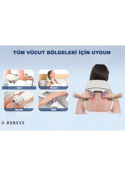 Ovmalı ve Isıtmalı Masaj Aleti Şarjlı Sırt Masaj Aleti Boyun - Sırt - Bacak - Tüm Vücut Masaj fiyatları