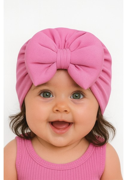 Kız Bebek /çocuksaç Bonesi Vesaç Bantları Seti 3lü Set
