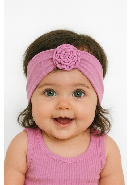 Kız Bebek /çocuksaç Bonesi Vesaç Bantları Seti 3lü Set
