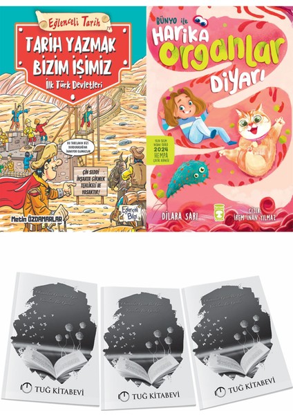 Tarih Yazmak Bizim Işimiz Ilk Türk Devletleri ve Bünyo ile Harika Organlar Diyarı + Hediyeli