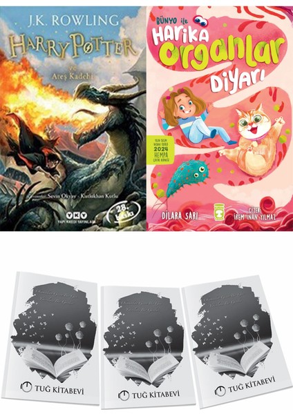 Harry Potter ve Ateş Kadehi ve Bünyo ile Harika Organlar Diyarı + Hediyeli