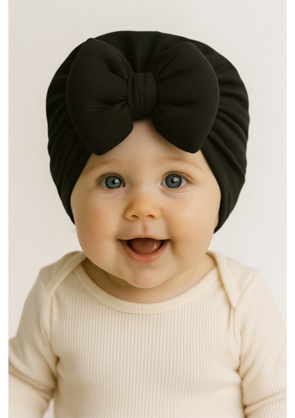 Kız Bebek /çocuksaç Bonesi Vesaç Bantları Seti 3lü Set