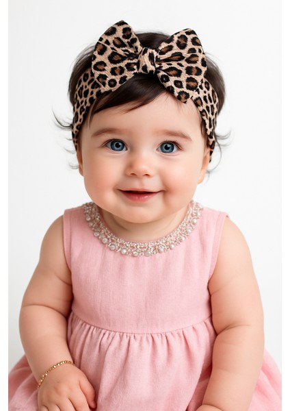 Kız Bebek /çocuksaç Bonesi Vesaç Bantları Seti 3lü Set