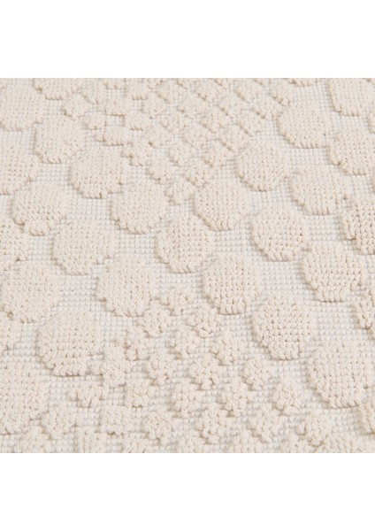 Soft Kağan 2'li Banyo Paspası - Ekru - 60X100 cm + 50X60 cm modelleri