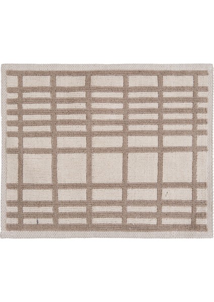 Soft Roger 2'li Banyo Paspası - Ekru / Bej - 60X100 cm + 50X60 cm fiyatları