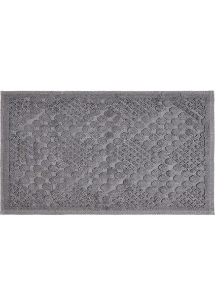 Soft Kağan 2'li Banyo Paspası - Gri - 60X100 cm + 50X60 cm