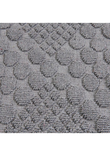 Soft Kağan 2'li Banyo Paspası - Gri - 60X100 cm + 50X60 cm modelleri