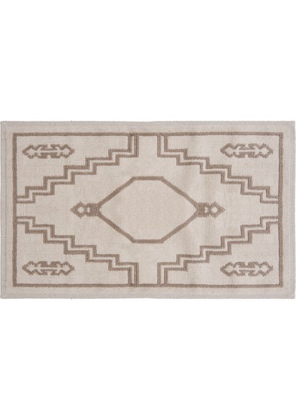 Soft Klas 2'li Banyo Paspası - Ekru / Bej - 60X100 cm + 50X60 cm