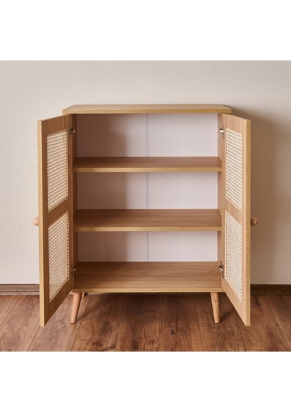 2 Kapaklı Hazeran Çok Amaçlı Dolap - Safir Meşe - 80 cm fırsatları