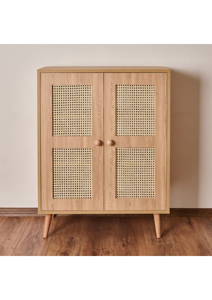 2 Kapaklı Hazeran Çok Amaçlı Dolap - Safir Meşe - 80 cm modelleri