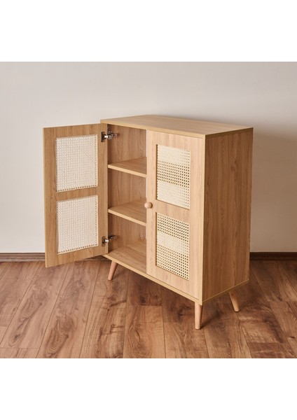 2 Kapaklı Hazeran Çok Amaçlı Dolap - Safir Meşe - 80 cm indirimleri