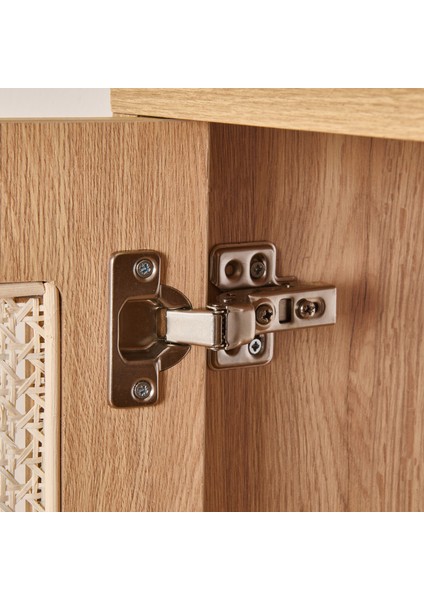 2 Kapaklı Hazeran Çok Amaçlı Dolap - Safir Meşe - 80 cm