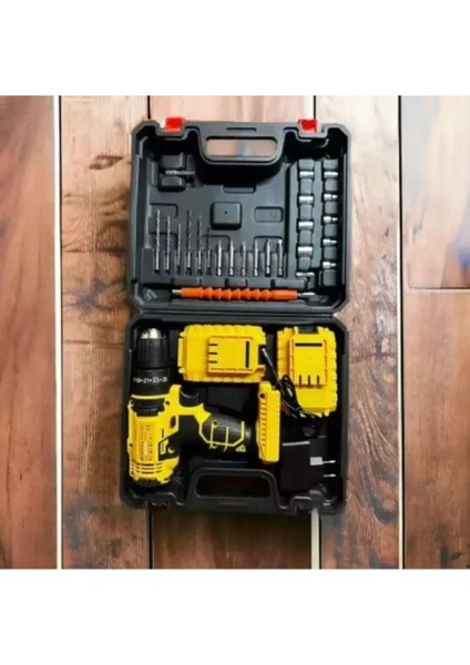 Darbeli 24V Çift Akülü Şarjlı Vidalama Matkap, Güçlü ve Pratik Kullanım Sağlar modelleri