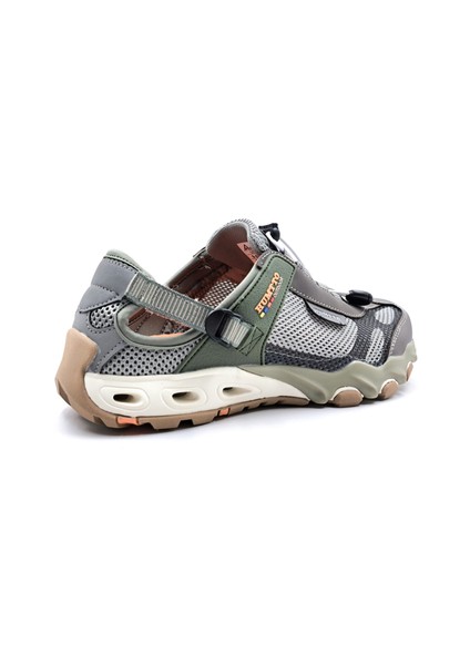HTT1605 Erkek Tekking Outdoor Aqua Vizon Haki Sandalet Ayakkabı