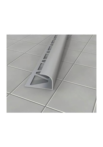 12 mm Alm. Mat Gri Seramik Köşe Profili