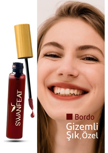 24 Saat Kalıcı Besleyici Vitaminli Nemlendirici Aloe Vera Likit Dudak Tinti Böğürtlen Aromalı Bordo Rengi fiyatları