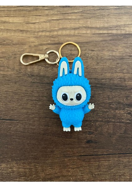 Mini Labubu Anahtarlık Çanta Charm Çanta Süsü Çanta Charmı Figür Mavi 7.8x4 cm fiyatları