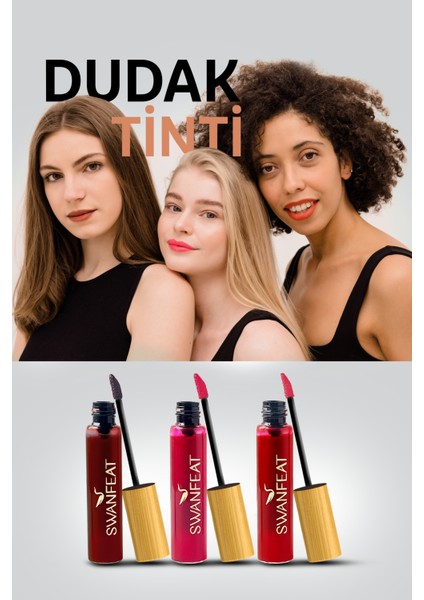 24 Saat Kalıcı Besleyici Vitaminli Nemlendirici Aloe Vera Dudak Tinti Balon Sakız Rengi Pembe modelleri