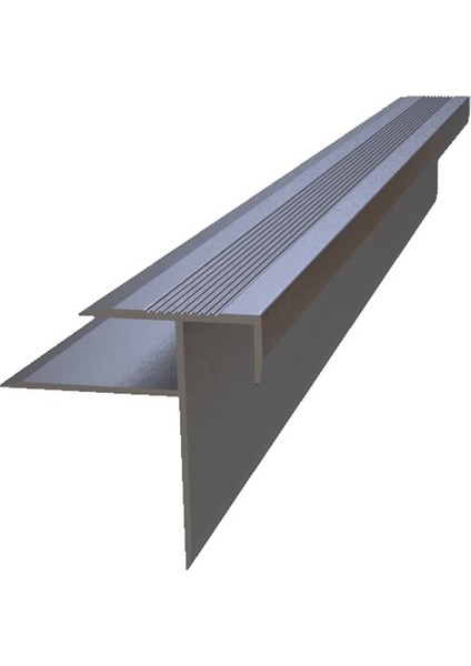 10X10 Laminant Parke Burun Profili Düz Gri