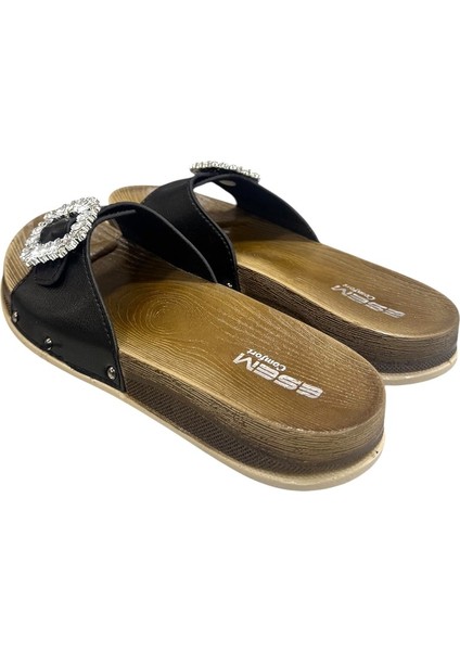 Toka Detaylı Anatomik Taban Günlük Bayan Terlik modelleri