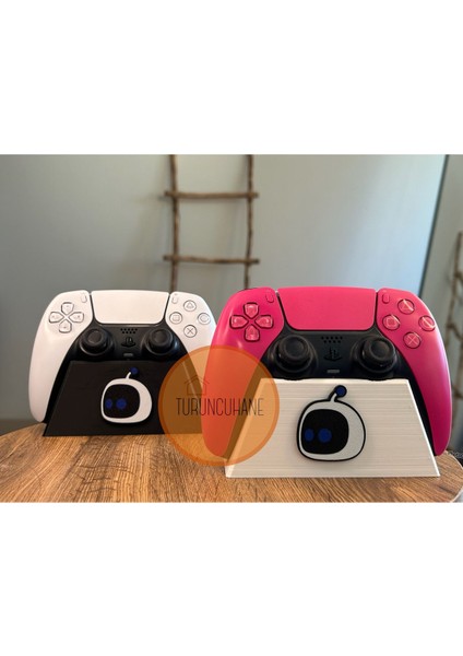 Astro Bot 2 Adet Siyah ve Beyaz Playstation Kol Standı Ps5 Dualsense Ps4 Dualshock Gamer Aksesurarı