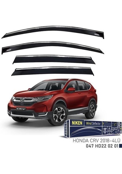Kromlu Cam Rüzgarlığı Honda Crv 2018- 4lü