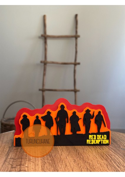 Red Dead Redemption Arthur Morgan Logo 17 cm Masaüstü Dekor Gamer Figür