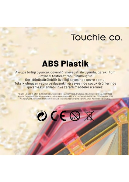 Magnetic Tiles Renkli Manyetik Bloklar – 50 Parça Yapı Bloğu Seti