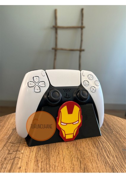 Iron Man Tony Stark Logolu Kol Standı Ps5 Dualsense Ps4 Dualshock Gamer Aksesurarı