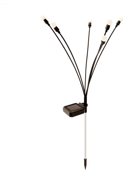 Solar Bahçe Aydınlatması - Siyah / Beyaz - 70 cm