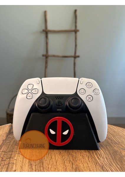 Deadpool Marvel Logolu Kol Standı Ps5 Dualsense Ps4 Dualshock Gamer Aksesurarı