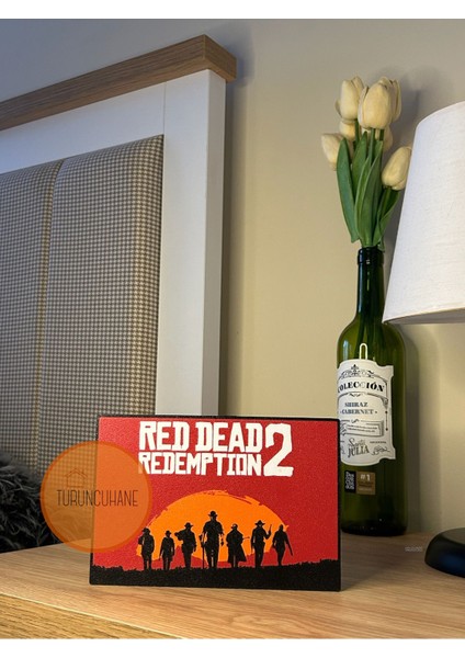 Red Dead Redemption Masaüstü Gece Lambası Gamer Yayıncı Aksesuarı Dekor modelleri