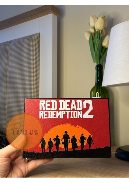 Red Dead Redemption Masaüstü Gece Lambası Gamer Yayıncı Aksesuarı Dekor fırsatları