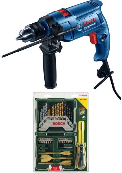 GSB 550 Profesyonel Darbeli Matkap + X-Line 41 Parça Delme Vidalama Seti – Dayanıklı, Çok Yönlü ve Ergonomik Kullanım fırsatları