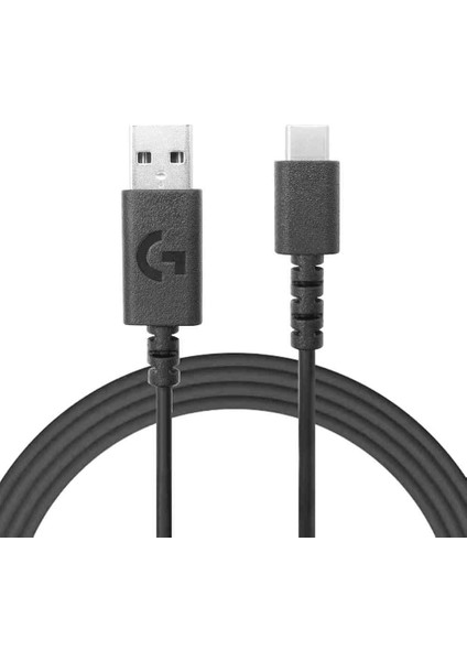 Logitech G Seri USB Type-C Data Kablosu Orijinal 2 Metre Siyah