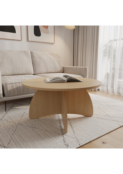 Palvion Orta Sehpa | 80 cm - Açık Meşe Renkli