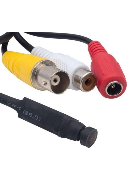HL-19309 3.6mm 800 Tvl 1/4 Sensör Ses Çıkışlı Yuvarlak Tip Mini Kamera