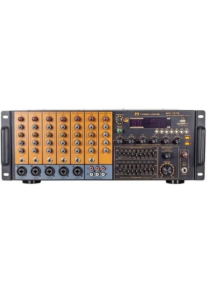 MV-1215 Usb-Bt-Uk Rms 200W - MAX.1600W 6 Zon Trafolu Küp Mixer Anfi