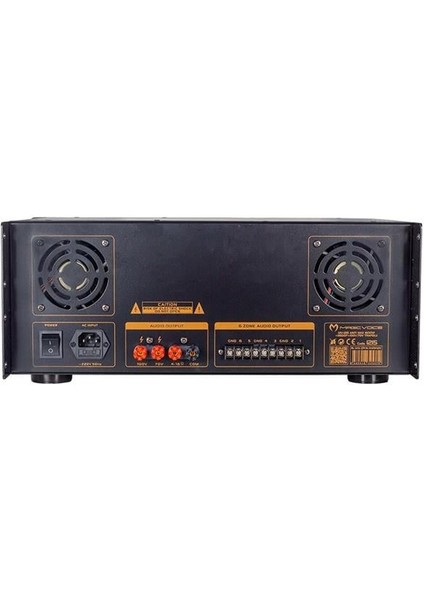 MV-1215 Usb-Bt-Uk Rms 200W - MAX.1600W 6 Zon Trafolu Küp Mixer Anfi