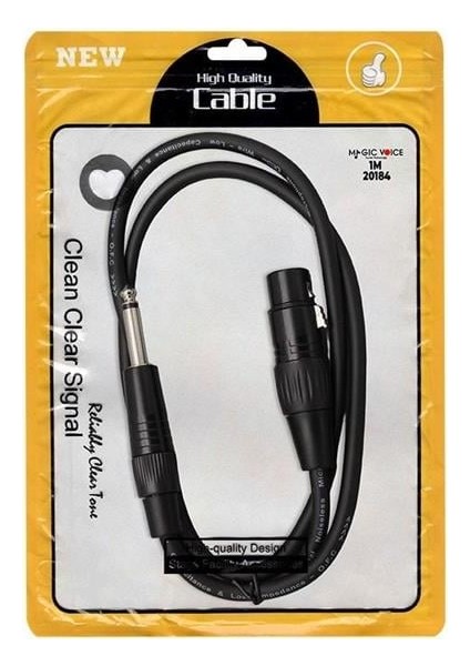 LD379 Xlr Canon Dişi - 6.3 mm Mono Erkek 1 Metre Kablo