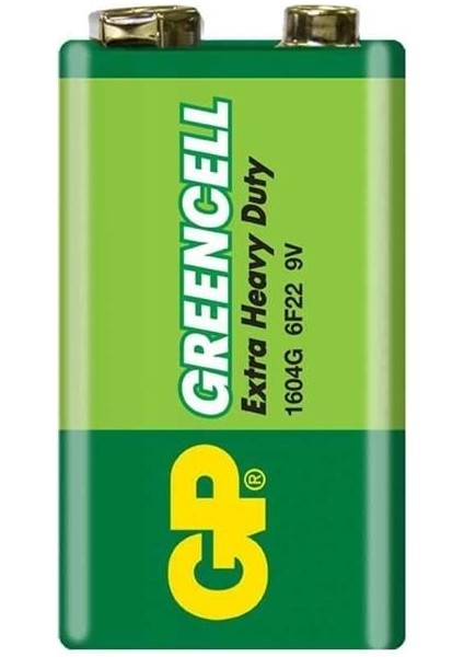 1604G-B Greencell 9 Volt Pil (10'lu Paket)