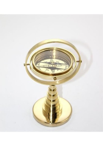 Pirinç Masa Üstü Pusula Model 1