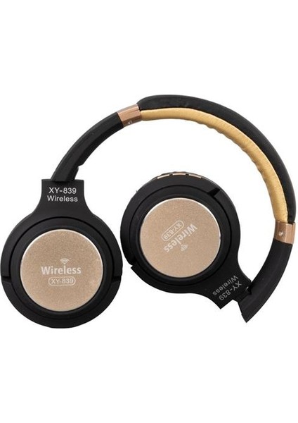 XY-839 Kablosuz Bluetooth Kulaküstü Tasarım Kulaklık