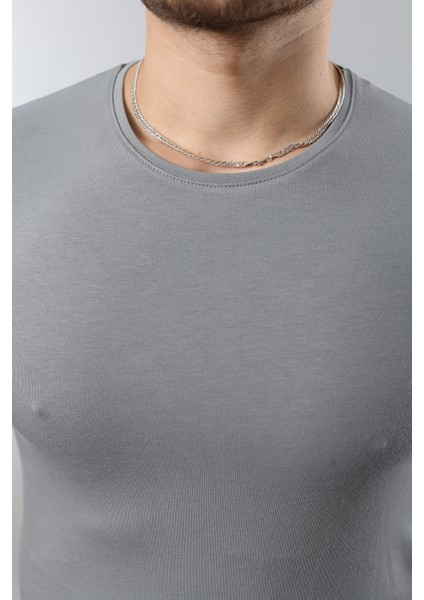 Erkek %100 Pamuk Slim Fit Dar Kesim Bisiklet Yaka Basic Tişört fiyatları