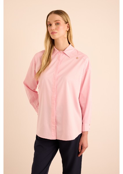 Sırtı Volan Detaylı Cotton Gömlek fiyatları