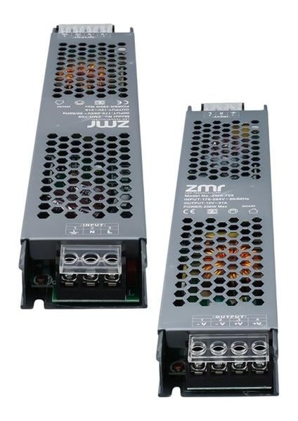 ZMR-705/B.00 12 Volt 20 Amper 250 Watt Slim Metal Kasa Adaptör modelleri