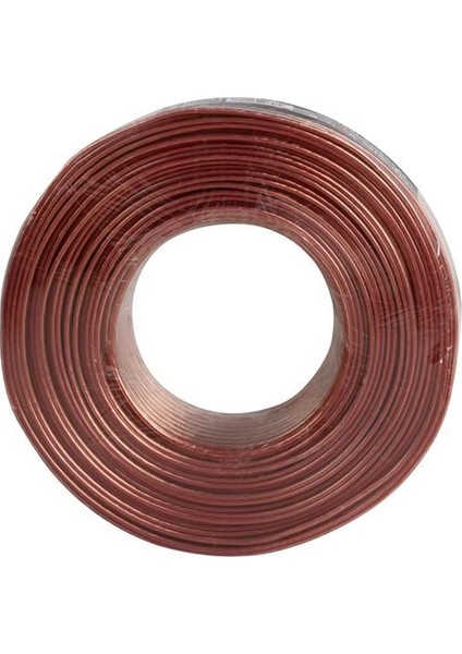 2x1,0 mm Şeffaf 100 Metre Hoparlör Ses Sistemi Kablosu Mert Kablo