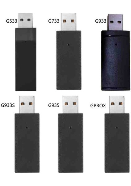 G935 USB Receiver Dongle Yedek Alıcı Siyah - 2 Adet